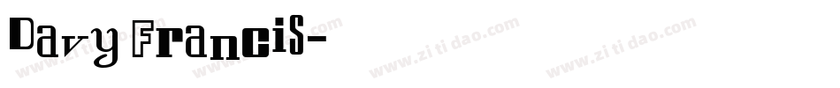 Davy Francis字体转换